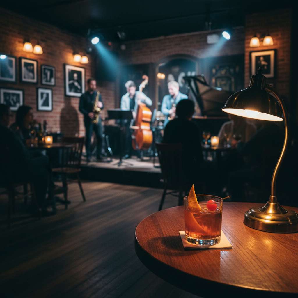 Cóctel en un bar de jazz